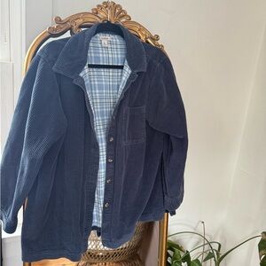 LL Bean Navy Corduroy Chore Jacket